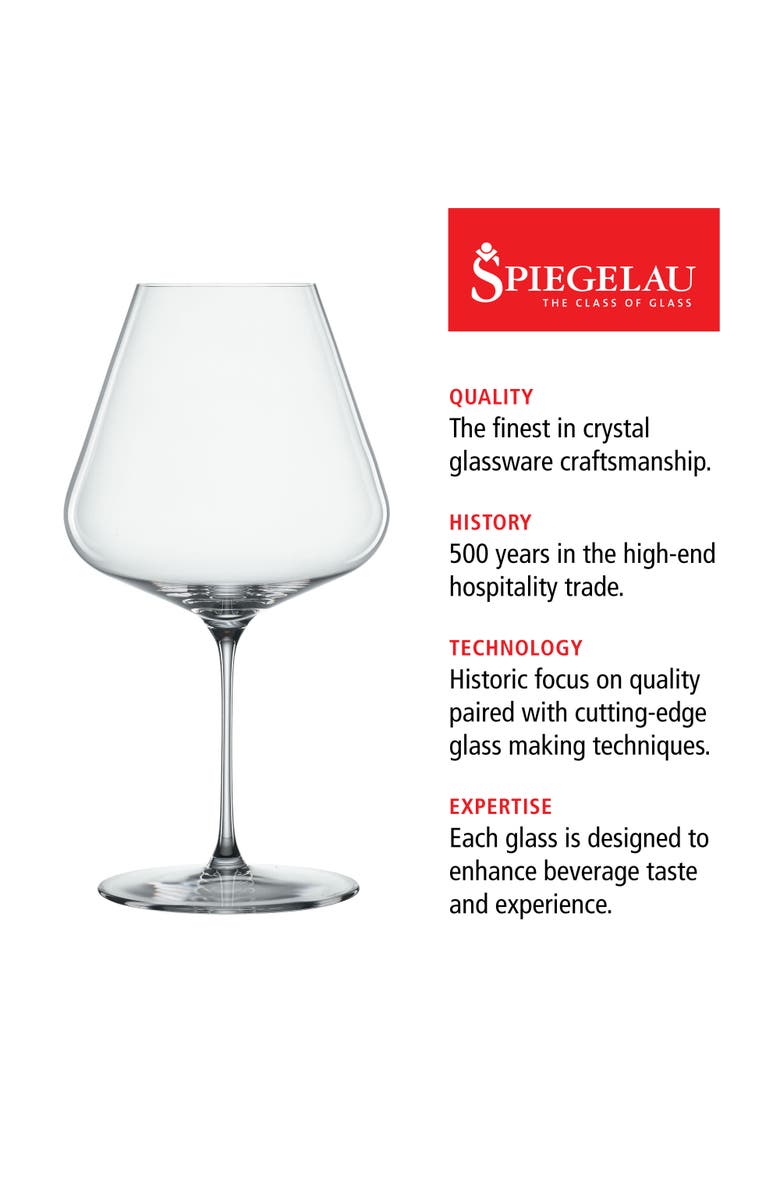 SPIEGELAU Definition Burgundy Wine Glass Set of 4, Alternate, color, Clear