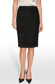Donna Karan New York Metallic Pencil Skirt