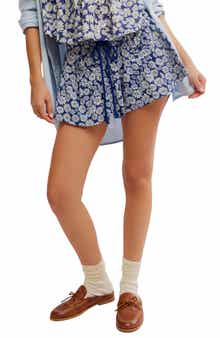 Free People Offbeat Floral Print Shorts