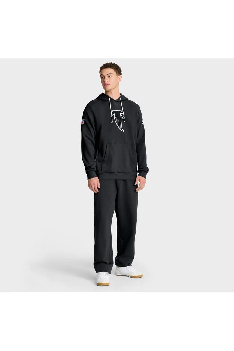 Men's Nike Black Atlanta Falcons Sideline Offensive Set Play Performance Pullover Hoodie, Alternate, color, Black