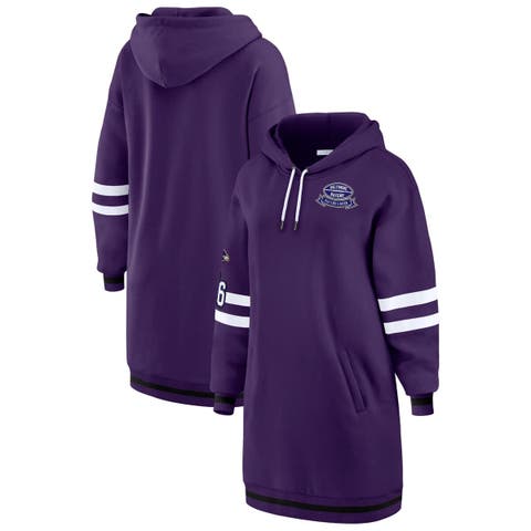 Women's WEAR by Erin Andrews Purple Baltimore Ravens Hoodie Dress