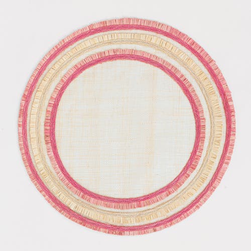 Joanna Buchanan Ruffle Edge Straw Placemat, Set Of Four