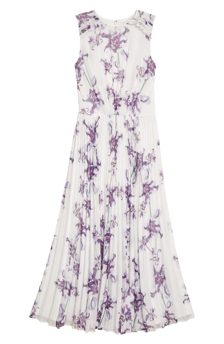 Jason Wu Collection Floral Pleated Midi Dress, Alternate, color,