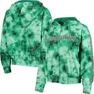 Mitchell & Ness Women's Mitchell & Ness Neon Green Seattle Seahawks Galaxy Full-Zip Windbreaker Hoodie Jacket