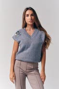 Le Fafo Jeweled sweater vest