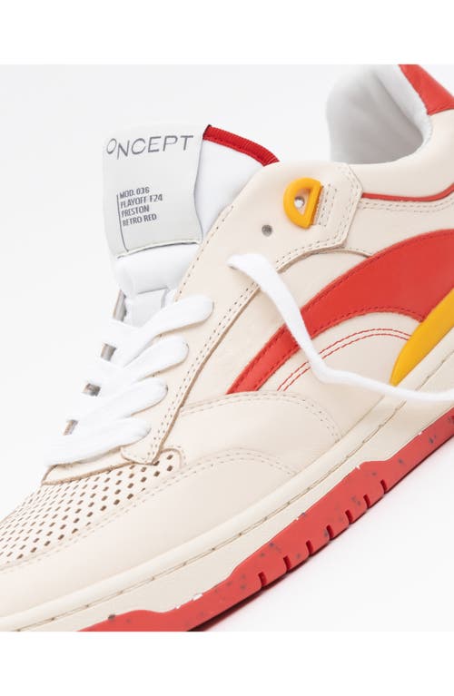 Oncept Preston Leather Sneaker In Neutral
