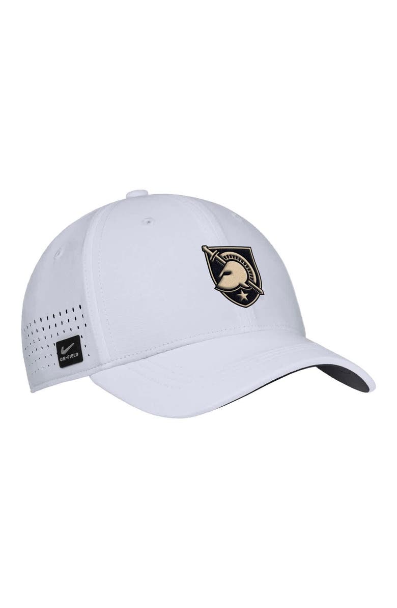 Nike Men's Nike White Army Black Knights 2025 On-Field Performance Flex Hat, Main, color, 