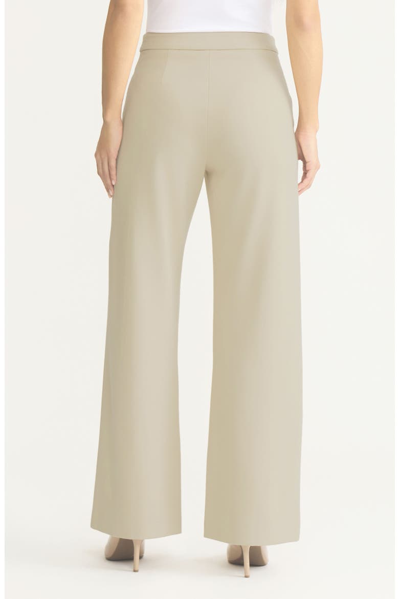 Naomi Wide Leg LuxeStretch Ponte Pant, Alternate, color, Biscotti