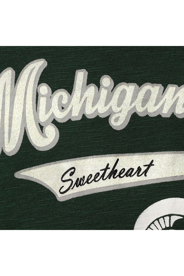 Girls Preschool Green Michigan State Spartans Stadium T-Shirt & Leggings Set, Alternate, color, Green