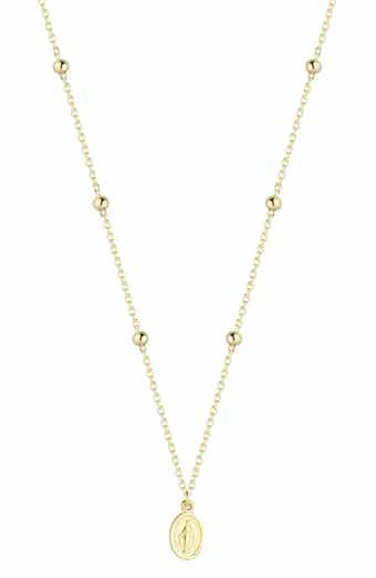 Ember Fine Jewelry 14K Gold VIrgin Mary Necklace