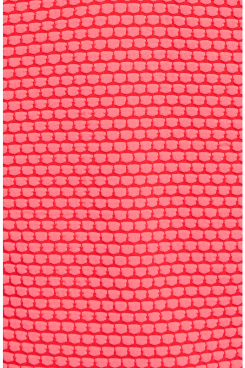 Dots Two-Piece Swimsuit, Alternate, color, CORAL SUN