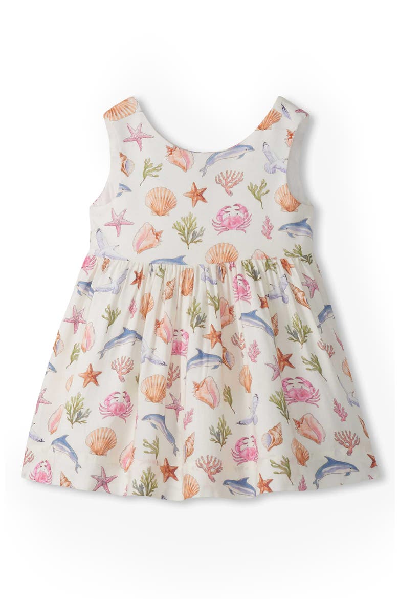 Kids' Sea Life Print Sleeveless Dress, Main, color, NATURAL