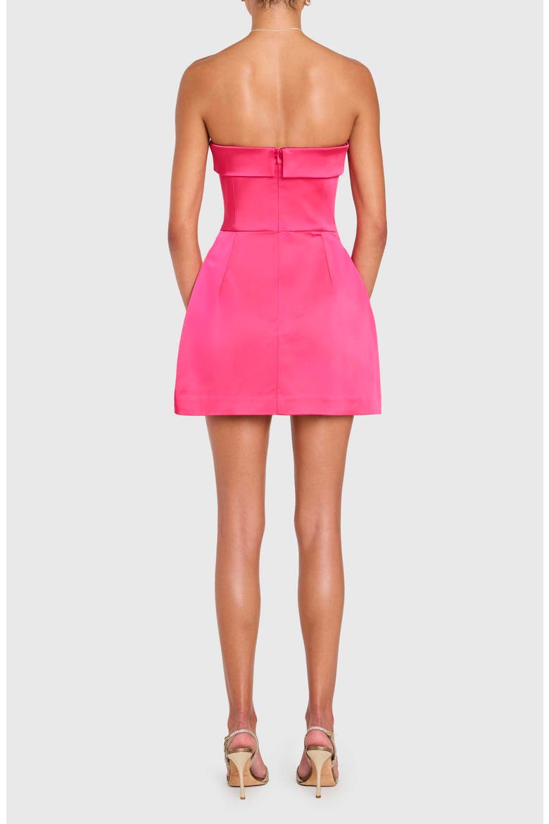 Avalee Strapless Skort Romper, Alternate, color, WILD RASP