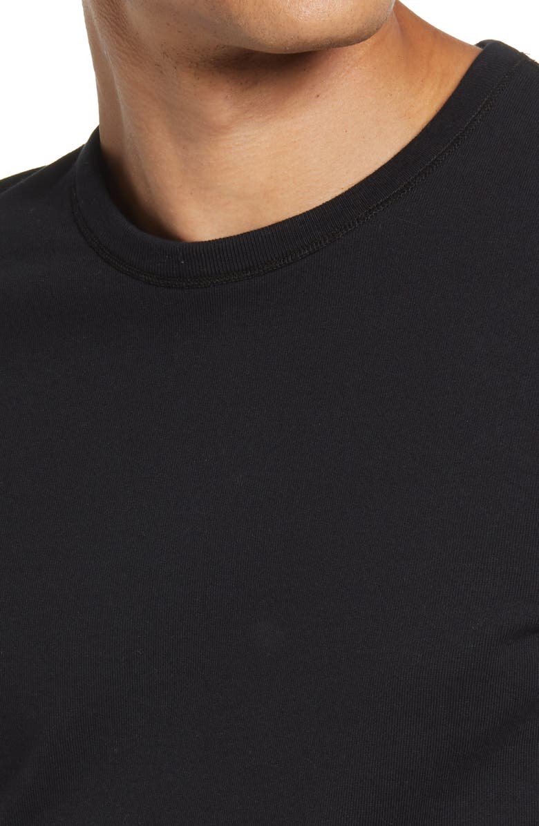 Reigning Champ Lightweight Terry Crewneck Sweatshirt, Alternate, color, Black