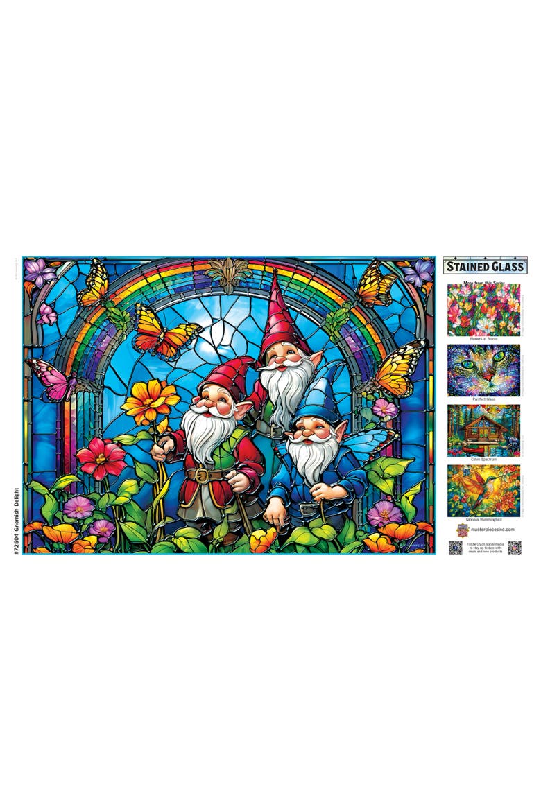 Gnomish Delight 1000 Piece Jigsaw Puzzle, Alternate, color, Multicolor