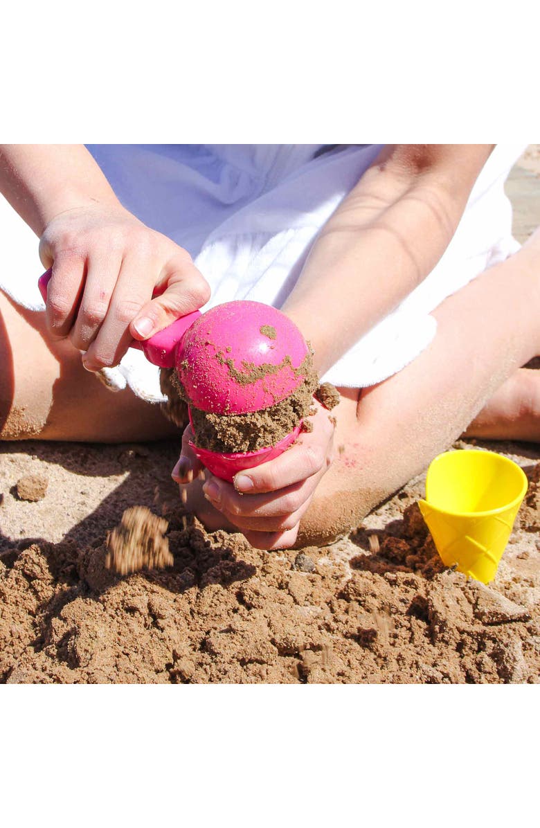 SPIELSTABIL Ice Cream Duo Toddler Beach Ice Cream Toy Sand Toys with 4 Cones & Scooper, Ideal Toddler Outdoor Toys from 18 months+ Made in Germany, Alternate, color, Multi