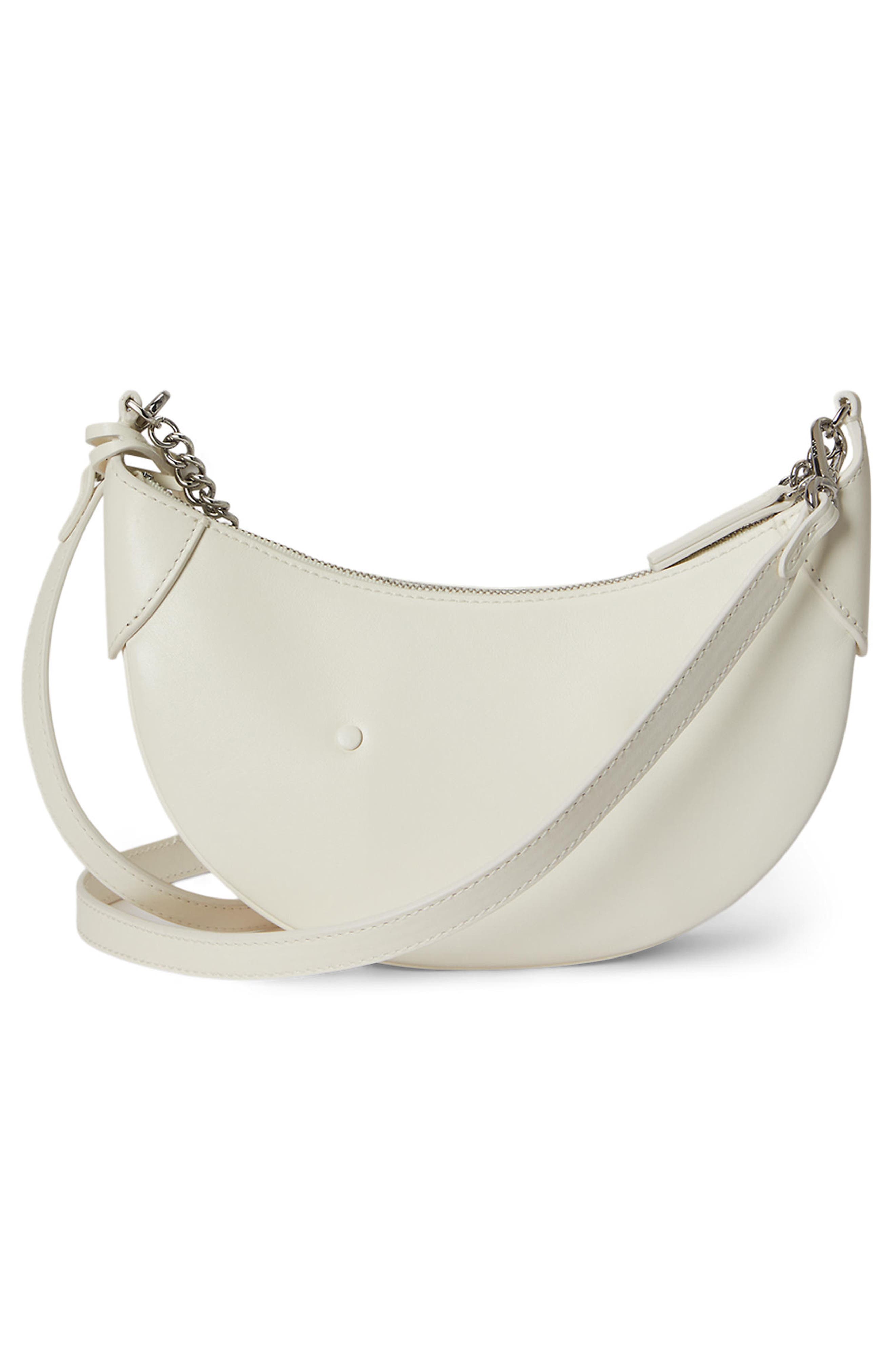 Polo Ralph Lauren Polo ID Sport Calf Leather Crossbody Bag, Alternate, color, Frosting