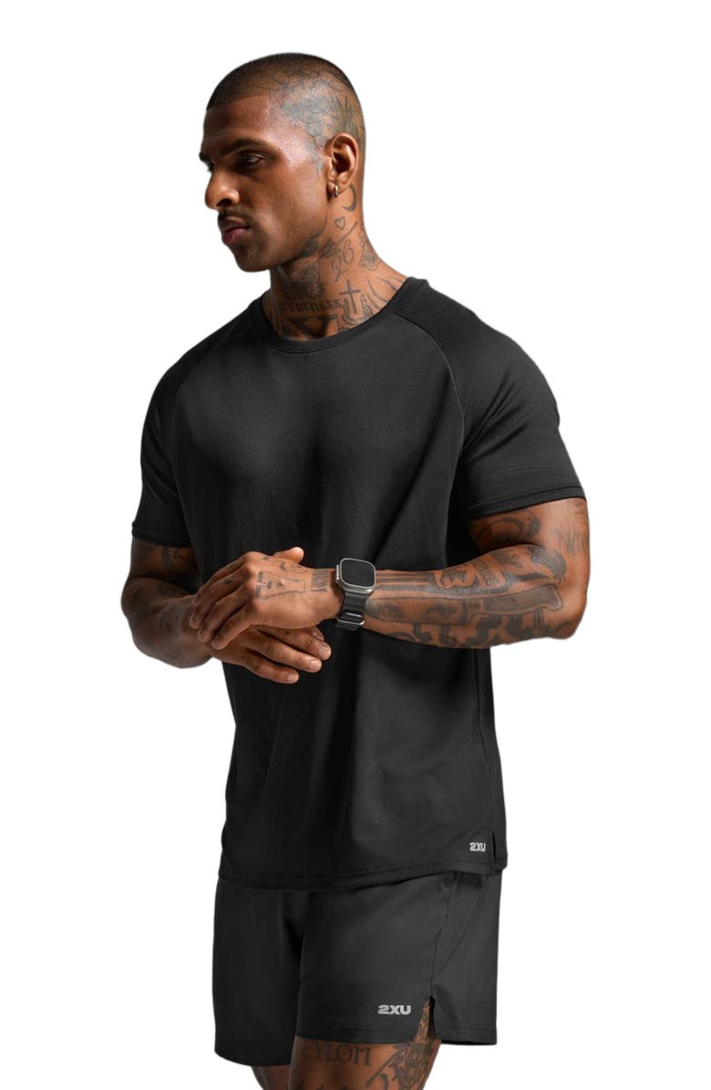 2XU Men's Aero Tee, Alternate, color, Black/Silver Reflective