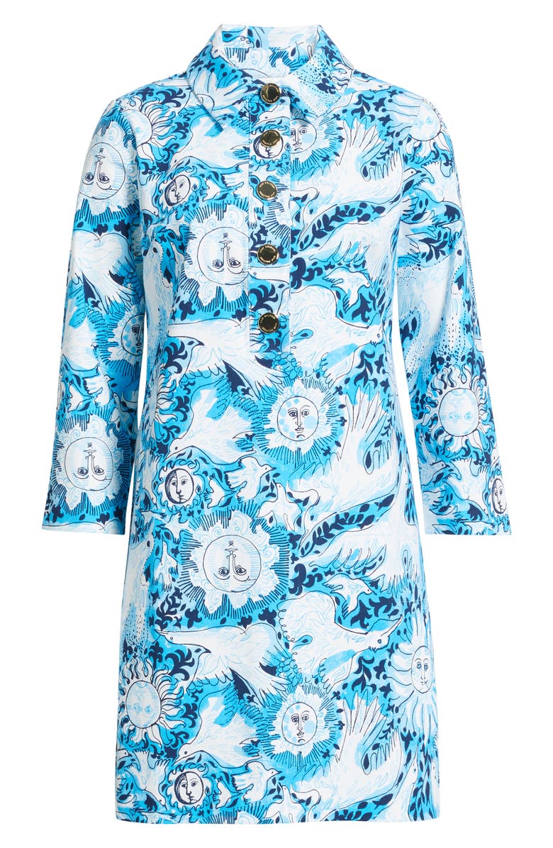 Lilly Pulitzer<sup>®</sup> Gabi Seagull Print Shirtdress, Main, color, 