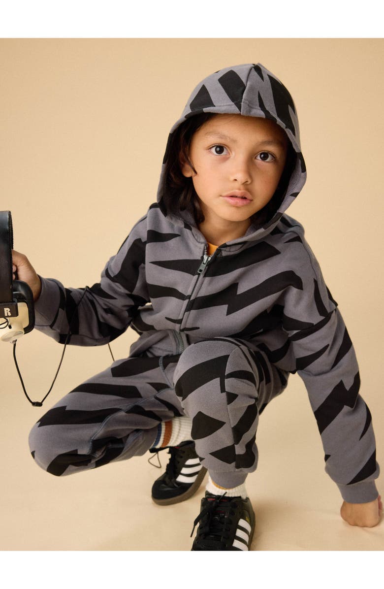 Tea Collection Easy Fit Hoodie, Alternate, color, Lightning Stripes