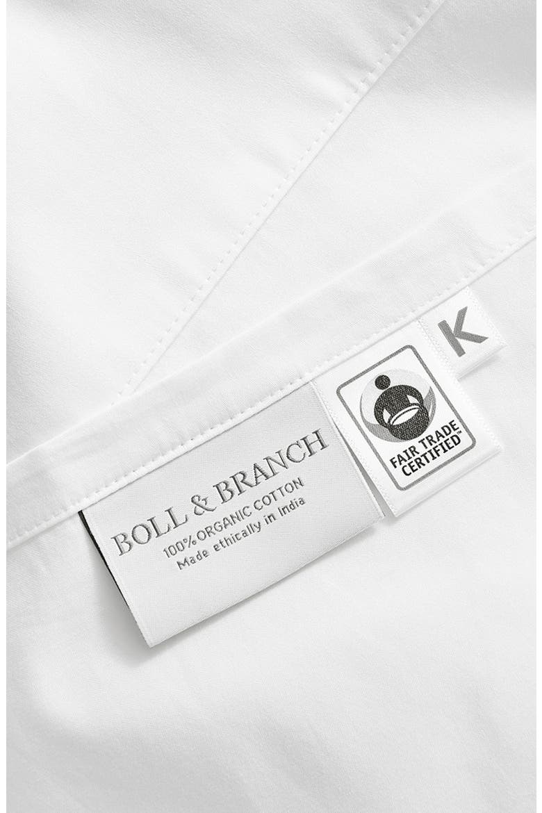 Percale Hemmed Sheet Set, Alternate, color, WHITE