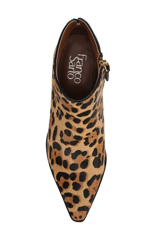 Franco Sarto Josiah Genuine Calf Hair Bootie In Animal Print