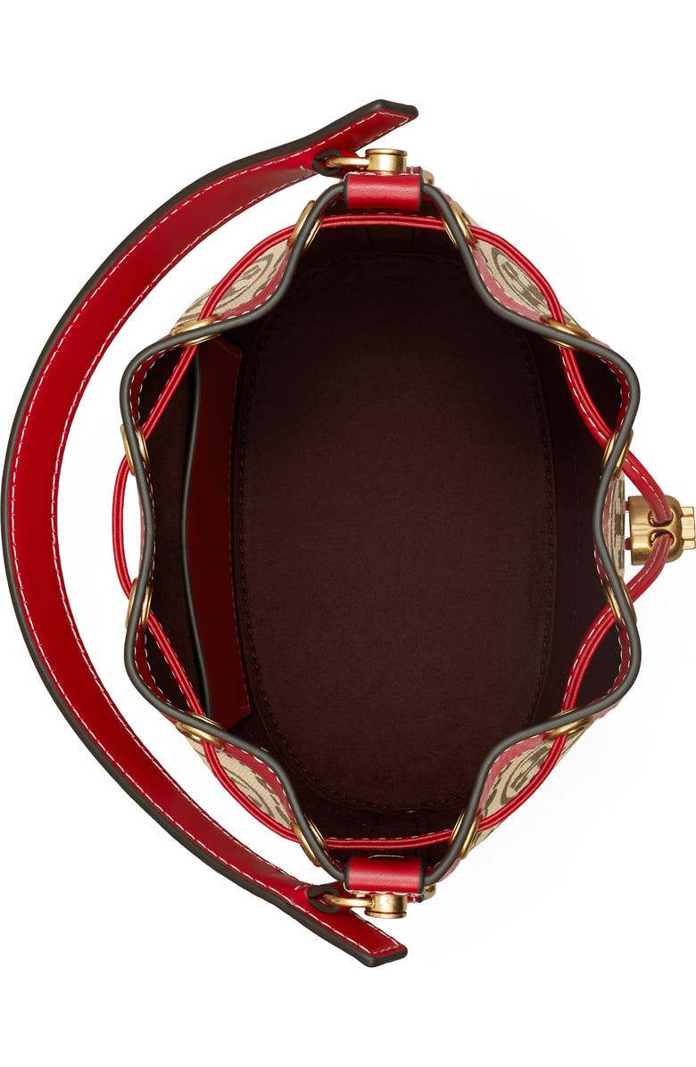 Tory Burch T Monogram Jacquard Bucket Bag, Alternate, color,