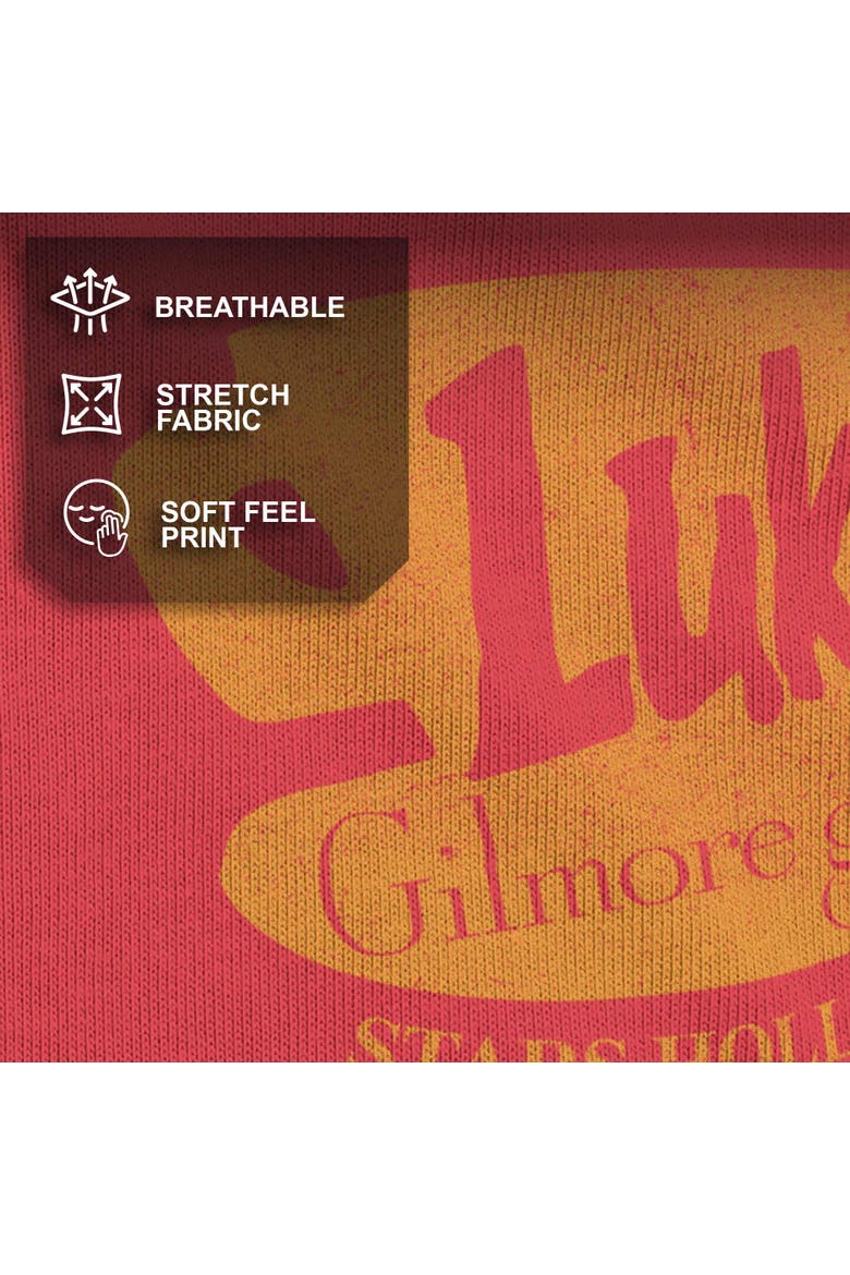 Women's Luke's Stars Hollow Sign Short Sleeve Straight Fit T-Shirt, Alternate, color, Red