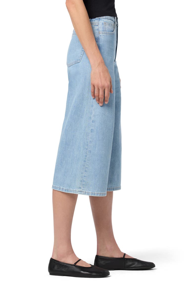 High Waist Denim Culottes, Alternate, color, ELEANOR