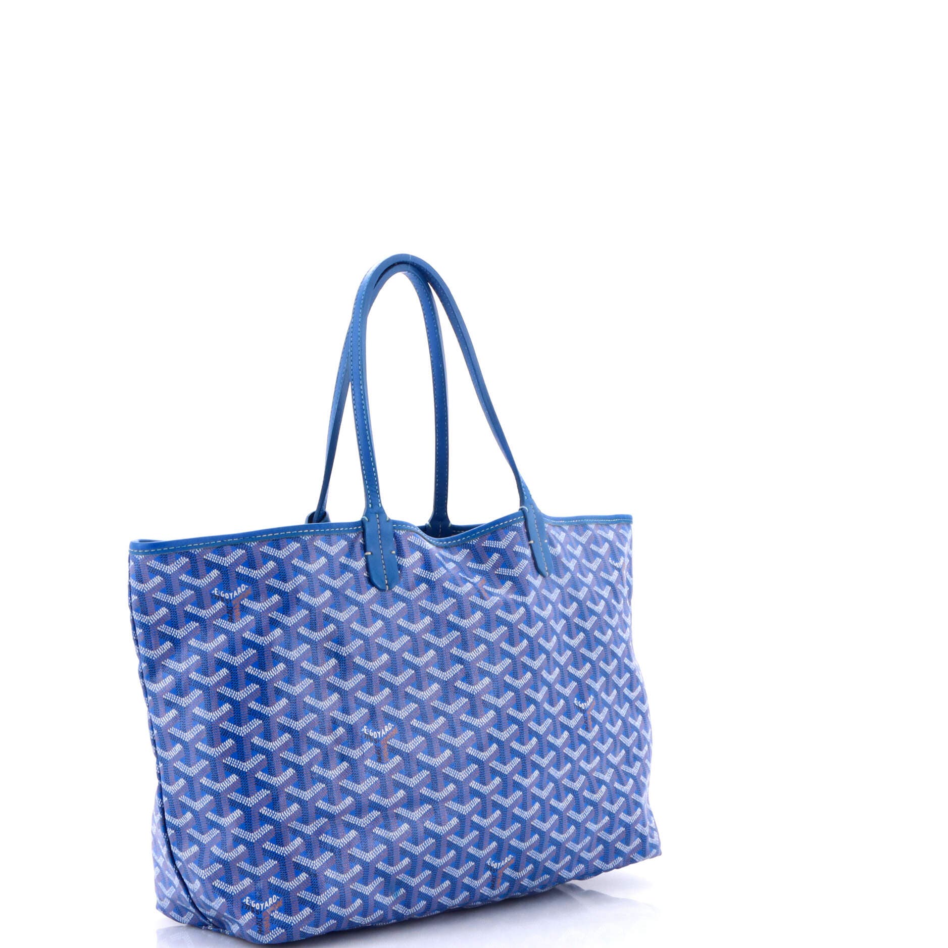 Pre-Owned Goyard Saint Louis Tote Coated Canvas PM, Alternate, color, Blue
