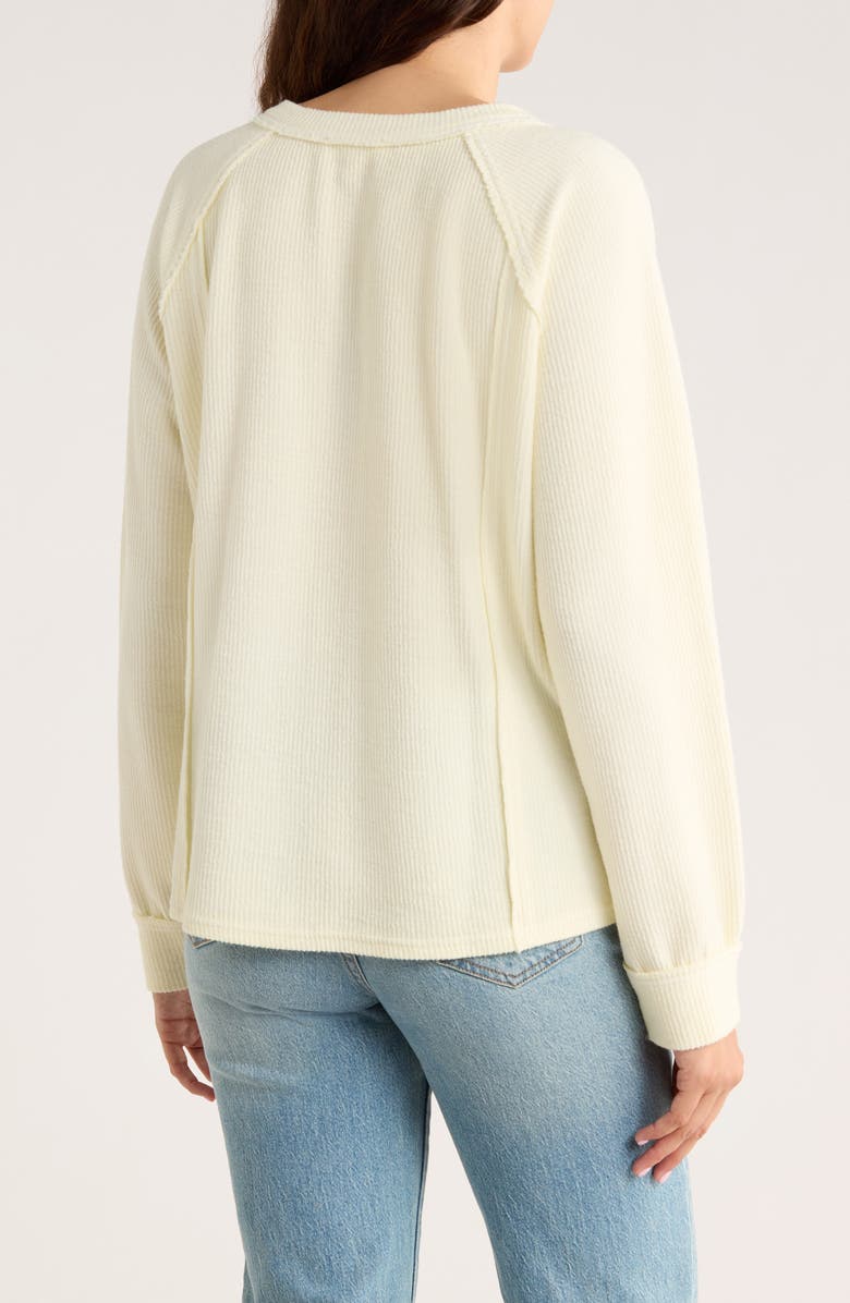 Blu Pepper Long Sleeve Knit Top, Alternate, color, Cream