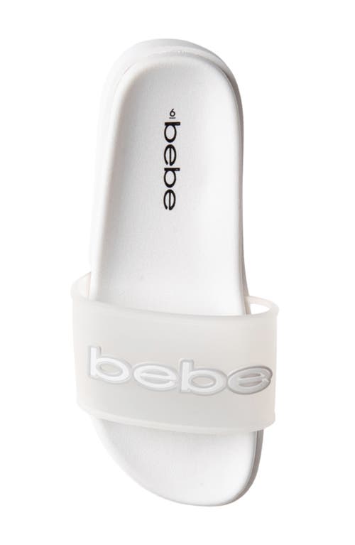Bebe Translucent Slide Sandal