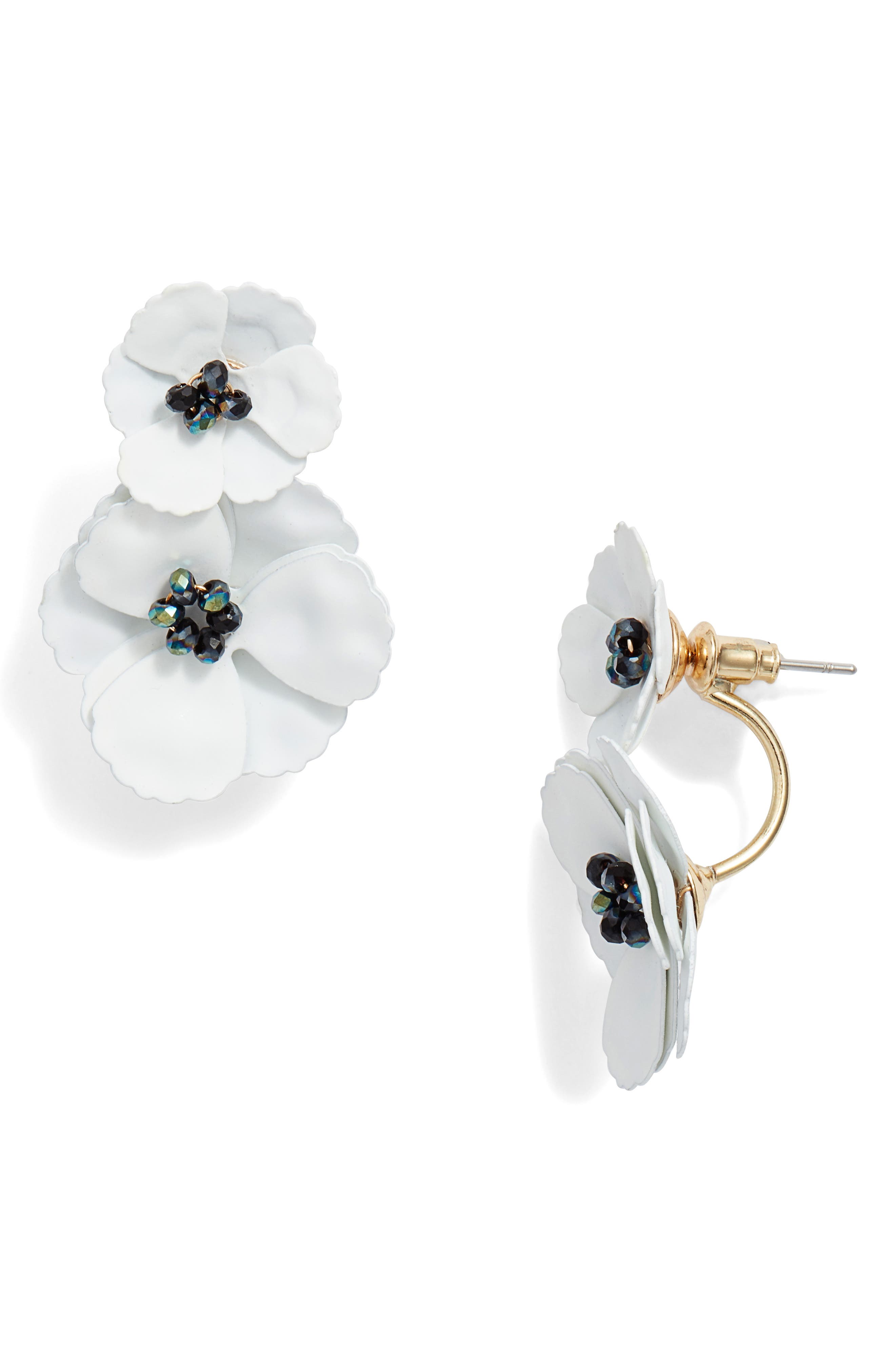 Serefina Flower Front/Back Earrings (Women) | Nordstrom