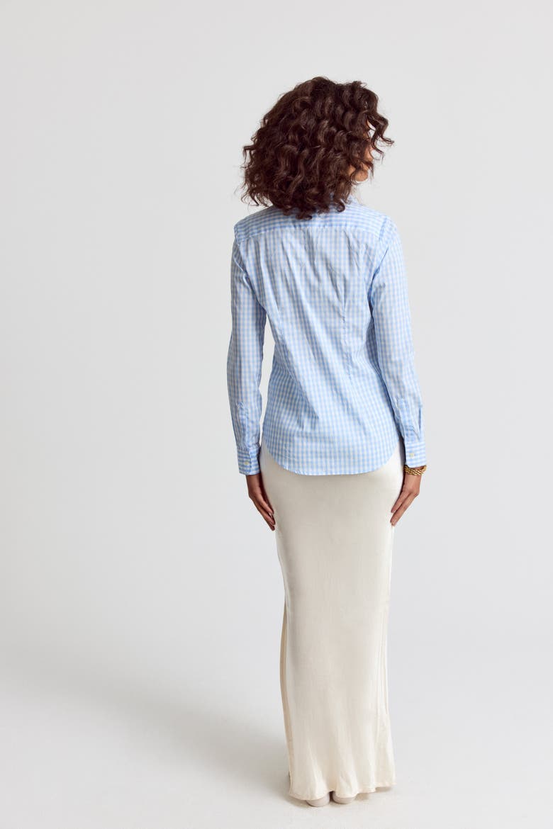 The Icon Shirt in Large Check, Alternate, color, Sky Blue