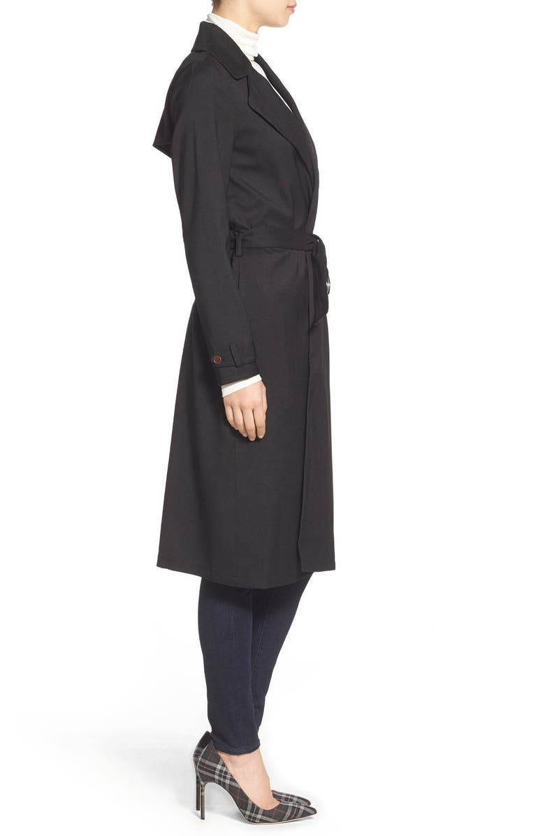 Chelsea28 Belted Crepe Trench Coat, Alternate, color, 