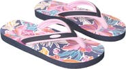 Animal Swish Flowers Flip Flops