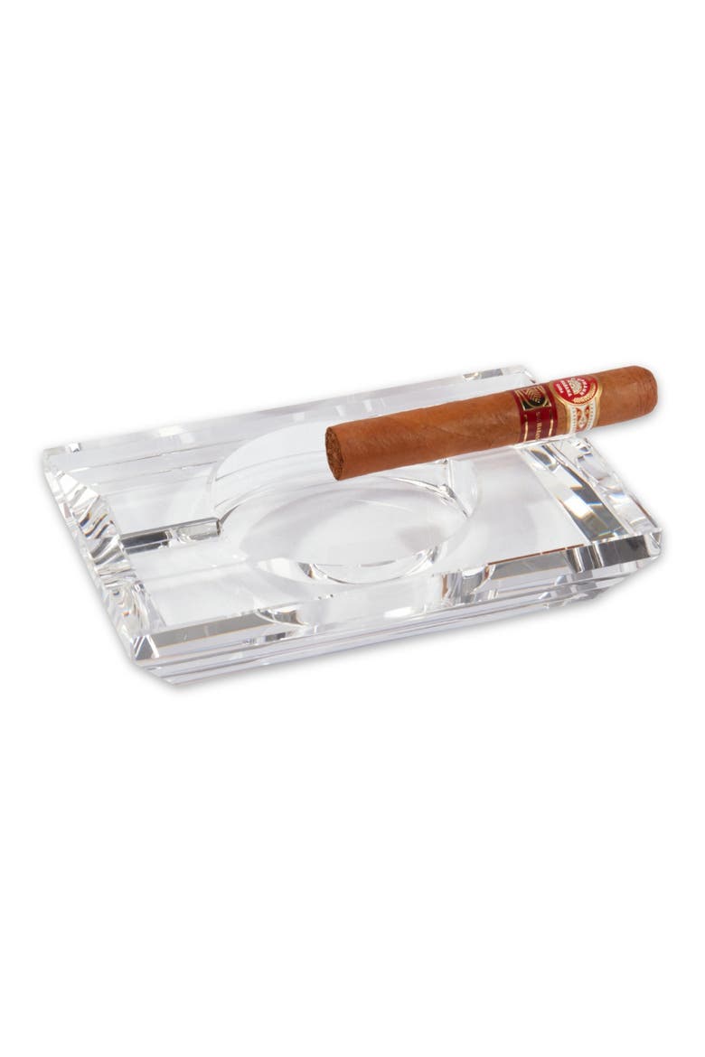 Ares Crystal Ashtray, Alternate, color, CLEAR