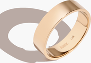 Aurate New York Modern Cigar Band Ring