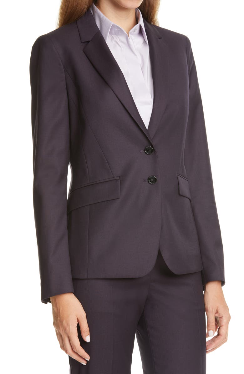 BOSS Jesulea Mini Houndstooth Blazer, Alternate, color, 