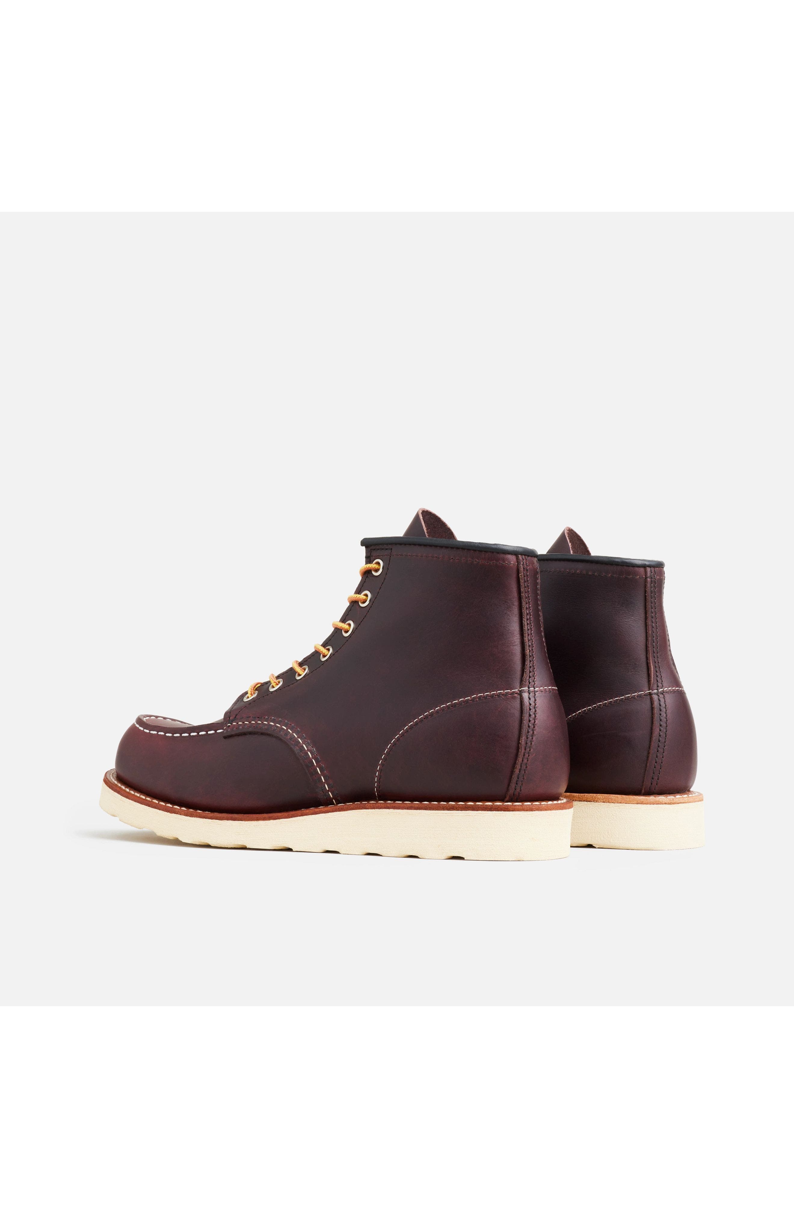 Red Wing Heritage Classic Moc<sup
®</sup
 Excalibur Leather Boot, Alternate, color, Black Cherry Excalibur
