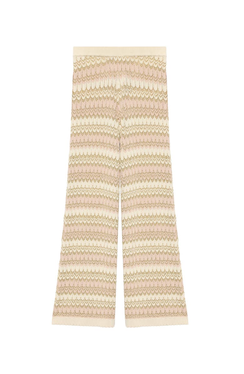 MINT VELVET Striped Knit Trousers, Alternate, color, Neutral