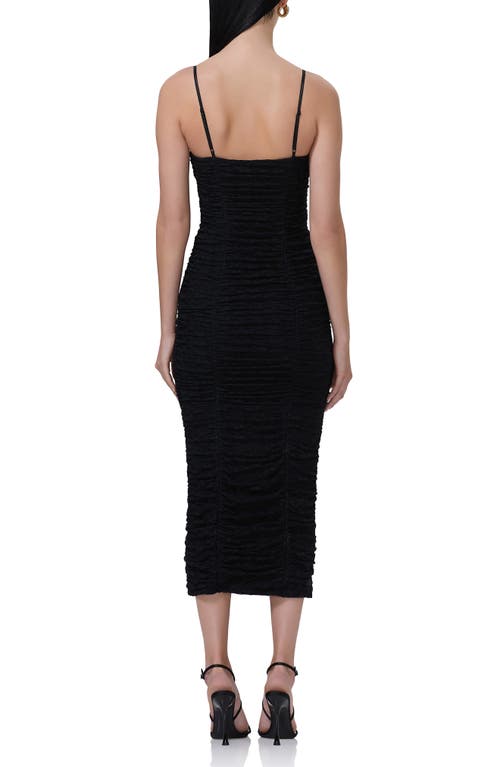 AFRM AFRM TOSCA RUCHED LACE MIDI DRESS