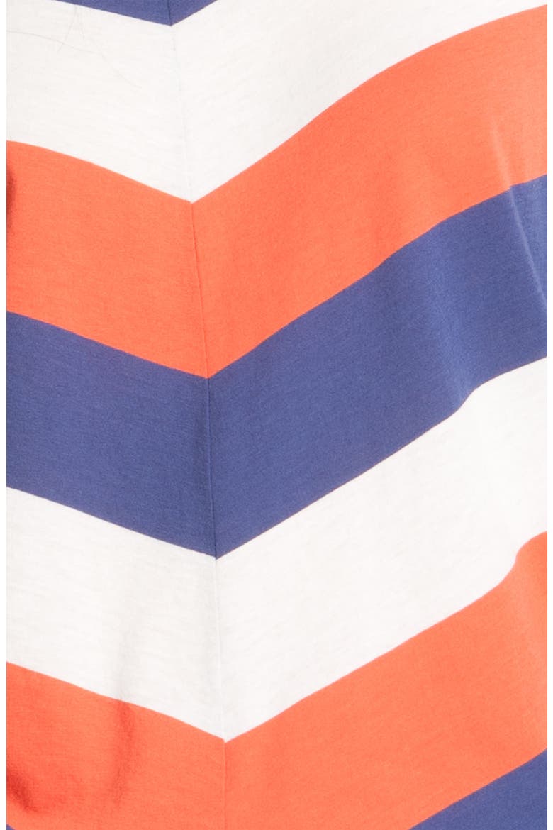 Bias Cut Chevron Stripe Tee, Alternate, color, BLUE- COBALT COMBO