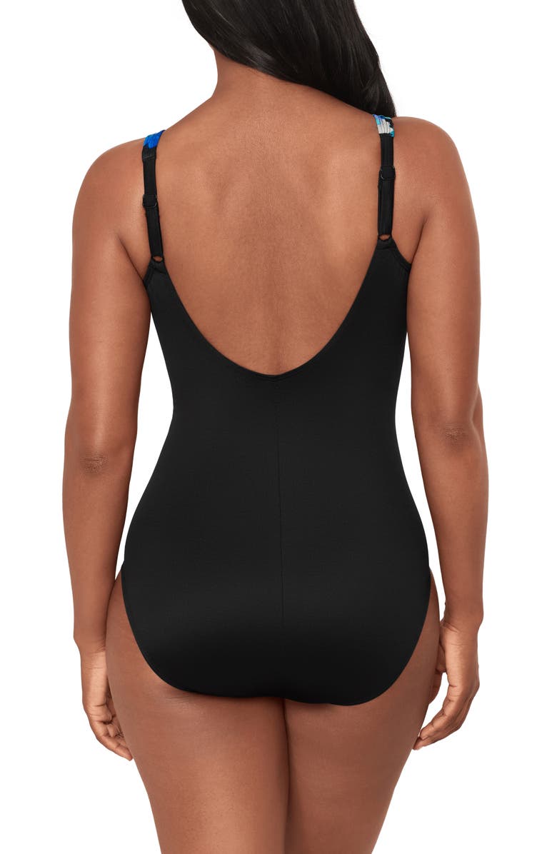 Miraclesuit<sup>®</sup> Secret Oceanus One-Piece Swimsuit, Alternate, color, Black/ Multi