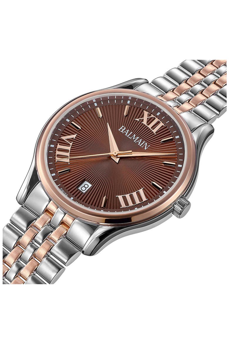 Beleganza Bracelet Watch, 40mm, Alternate, color, STAINLESS STEEL/ROSE GOLD