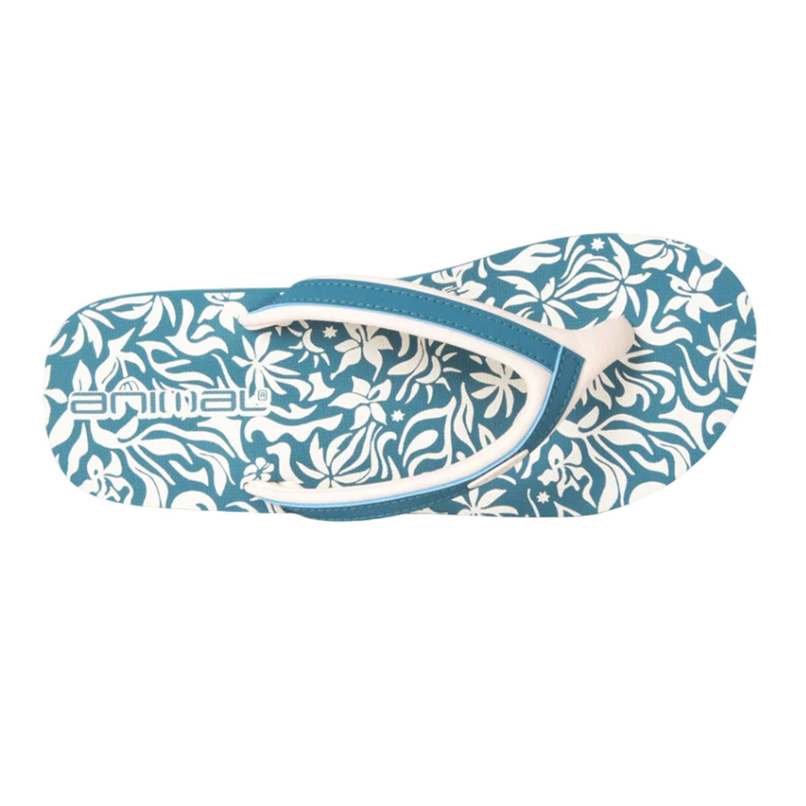 Swish Patterned Flip Flops, Alternate, color, Turquoise