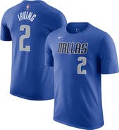 Nike Men's Nike Kyrie Irving Blue Dallas Mavericks Icon 2022/23 Name & Number T-Shirt