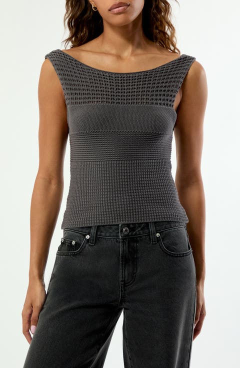 Brielle Open Knit Tank Top