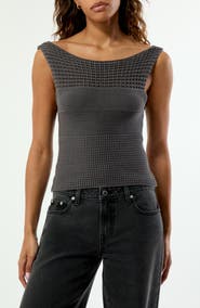 PacSun Brielle Open Knit Tank Top