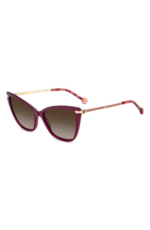 Carolina Herrera 57mm Cat Eye Sunglasses In Pink
